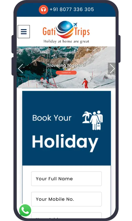 Gati Trips Website Development