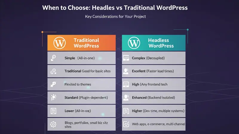 headless vs traditional WordPress