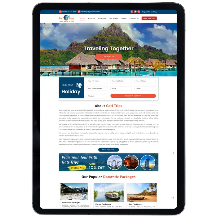 Gati Trips UI/UX Design